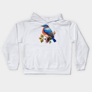 Eastern Bluebird Kids Hoodie